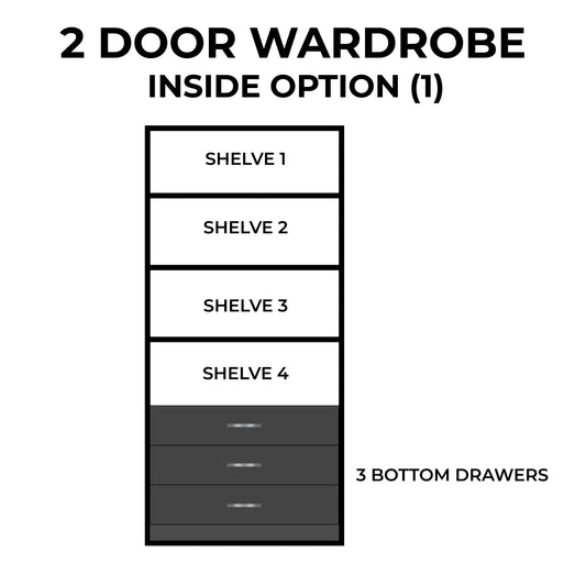 2-HALF MIRROR (2-DOOR)