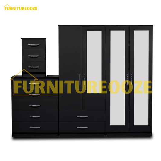 2-FULL, 1-HALF MIRROR (4-DOOR)