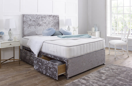buckingham divan bed set with matching headboard
