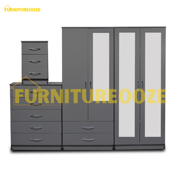 2-FULL, 1-HALF MIRROR (4-DOOR)