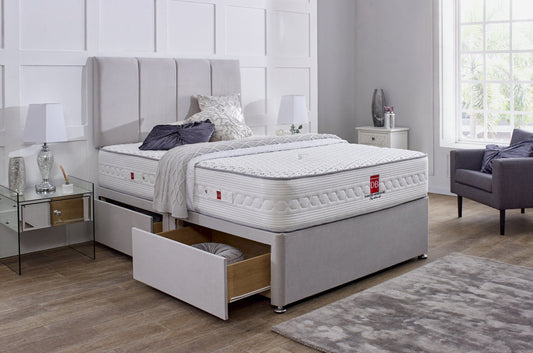 worcester divan bed set with headboard