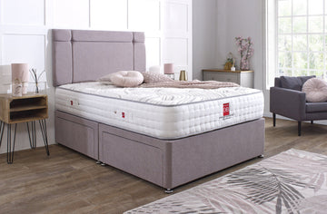 sienna divan bed set with button headboard